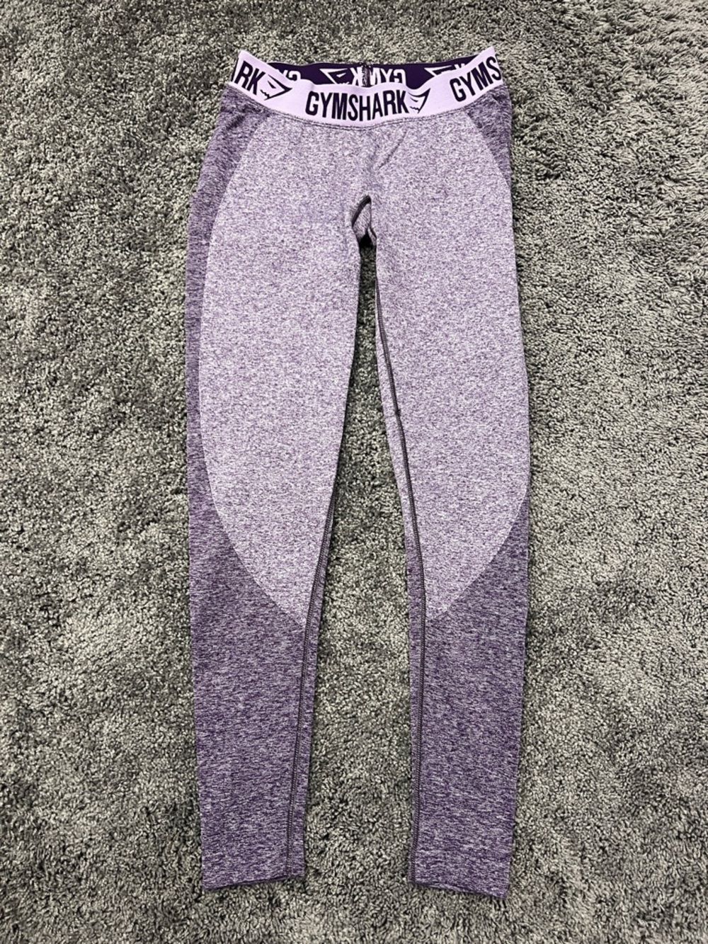 Gymshark Leggings Women’s Small Vital Seamless Heather Purple Stretch Workout